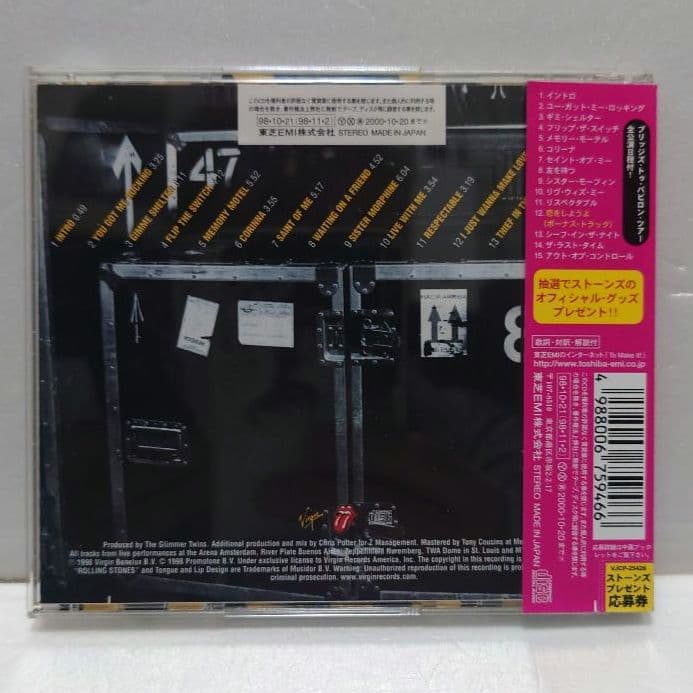 The Rolling Stones - No Security CD Japan Press with OBI 1998 Live Album