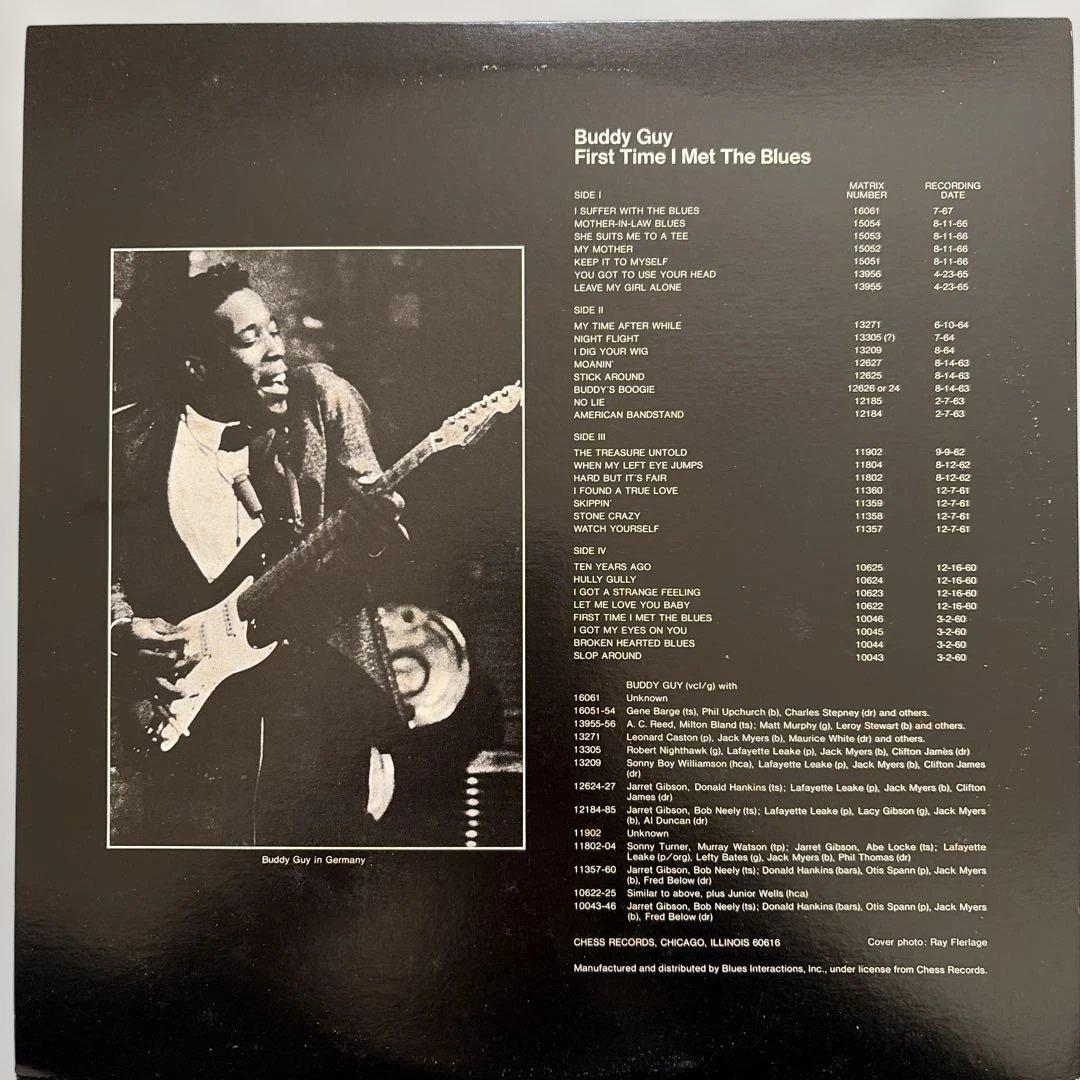Buddy Guy - First Time I Met The Blues 2LP Japan P-Vine Chess Blues Compilation