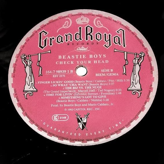 Beastie Boys - Check Your Head 2LP Vinyl Gatefold 1992 European Pressing
