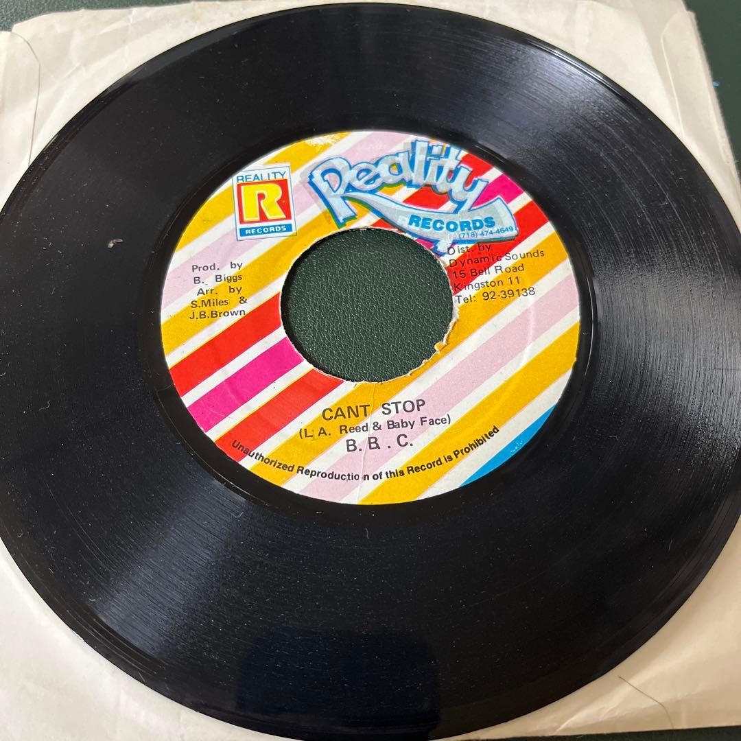 B.B.C. Cant Stop / Version 7-inch Reggae Dancehall Jamaica Reality Records