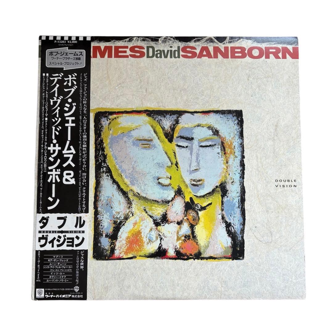 Bob James & David Sanborn - Double Vision LP Japan 1986 Jazz Fusion w/ Obi