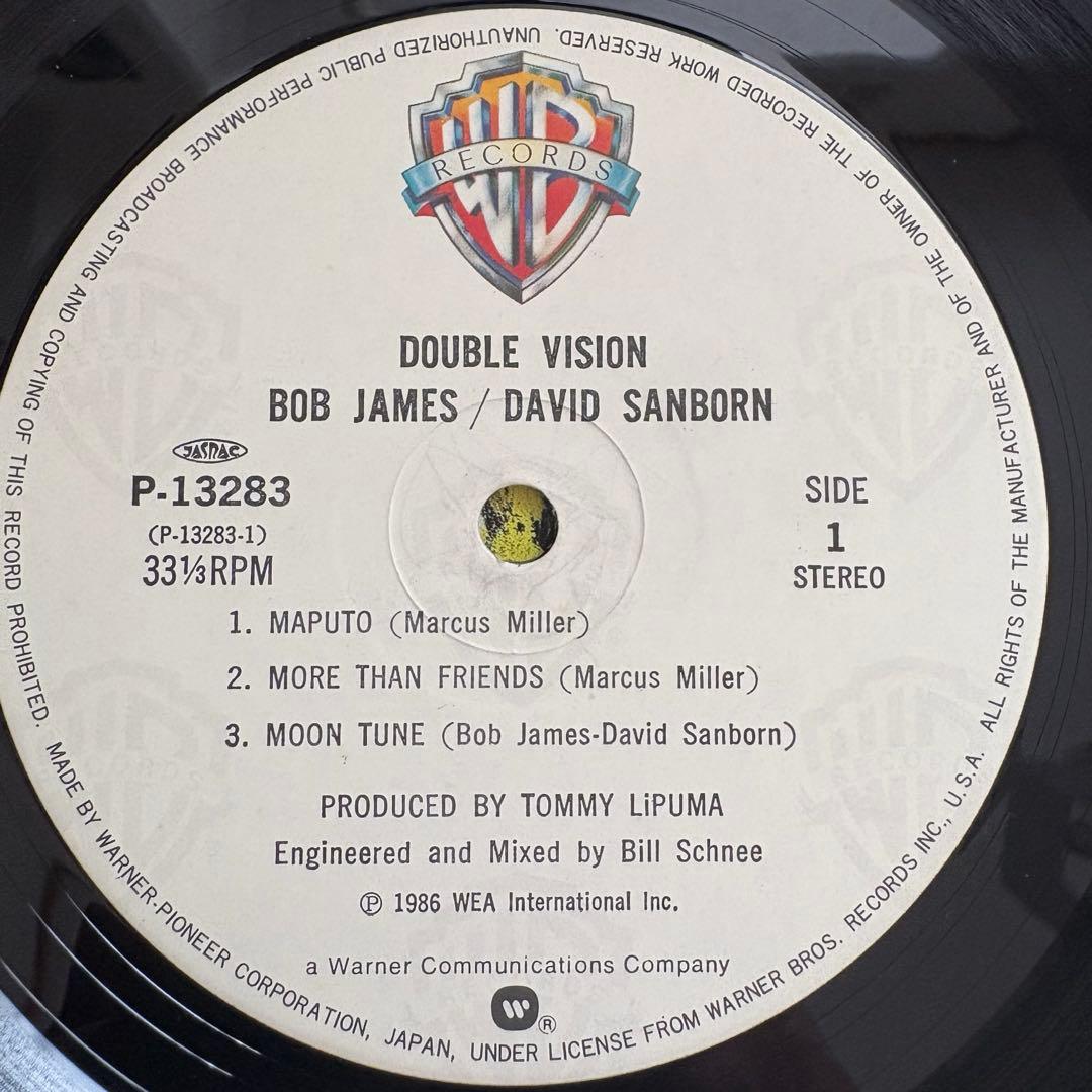 Bob James & David Sanborn - Double Vision LP Japan 1986 Jazz Fusion w/ Obi