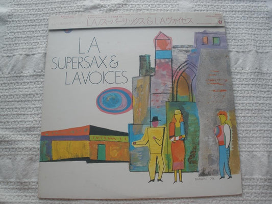 LA Supersax & L.A. Voices Japan LP 1983 Jazz Vocal w/ Obi Original Pressing