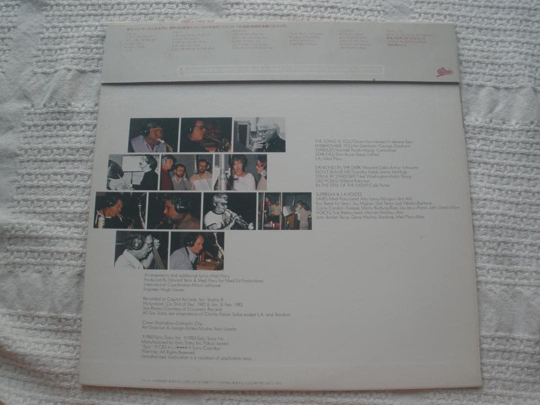 LA Supersax & L.A. Voices Japan LP 1983 Jazz Vocal w/ Obi Original Pressing