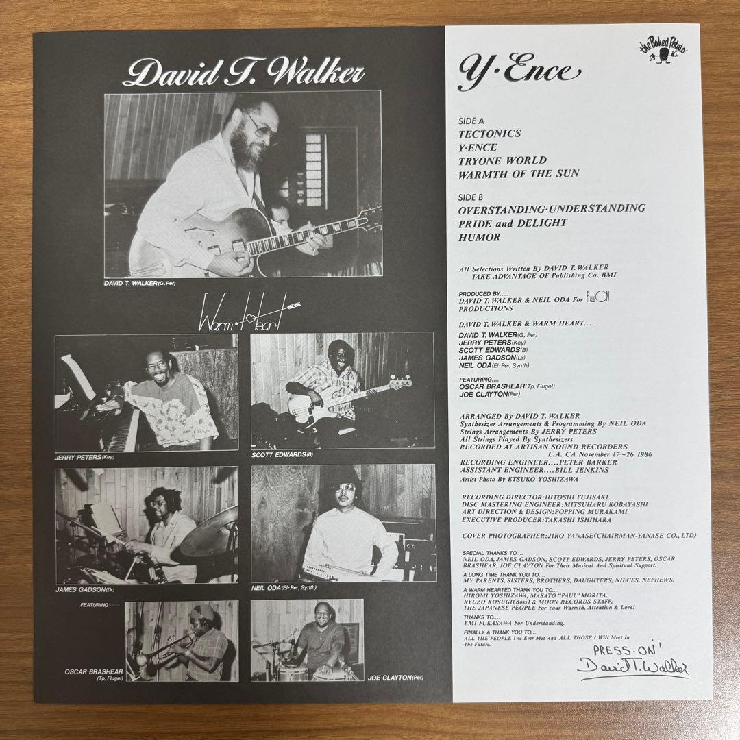 David T. Walker - Y Ence LP Vinyl Japan Original Jazz Soul Funk Rare Groove