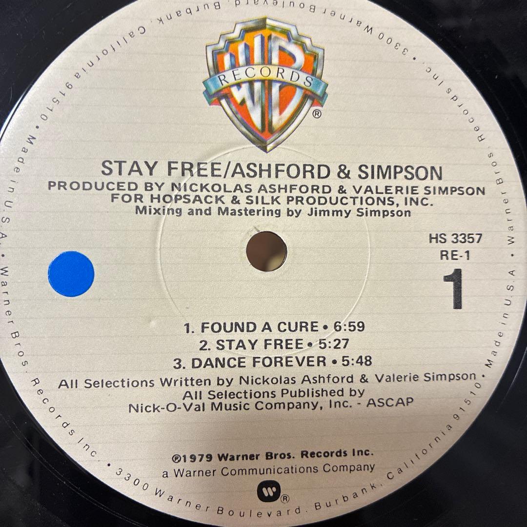 Ashford & Simpson - Stay Free LP Vinyl Record 1979 Disco Soul Funk