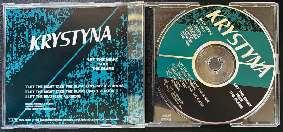 Krystyna - Let The Night Take The Blame CD Japan Press 1990 Hi-NRG Eurobeat