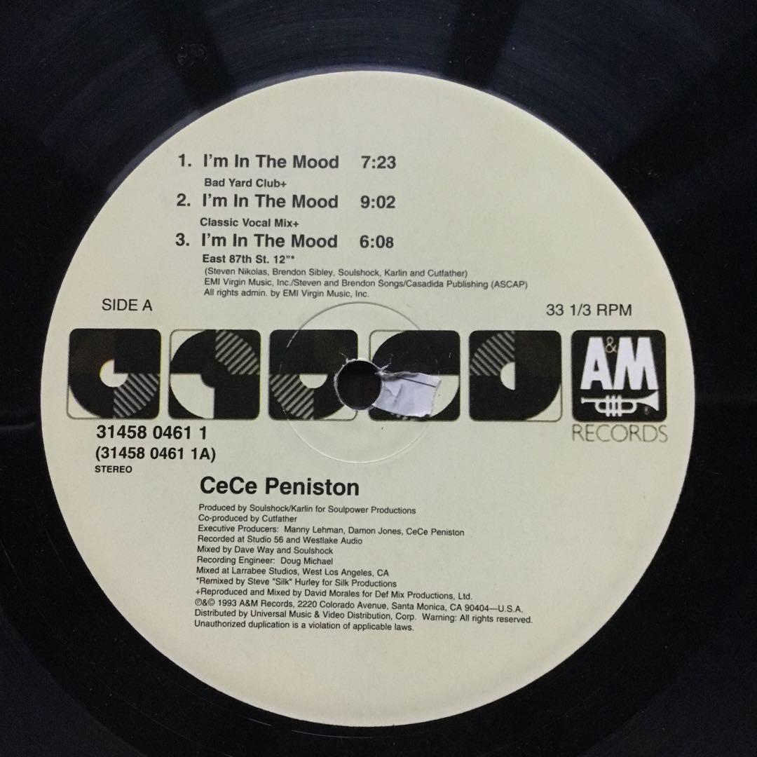CeCe Peniston - I'm In The Mood - 12" Vinyl Record - A&M Records - 1993