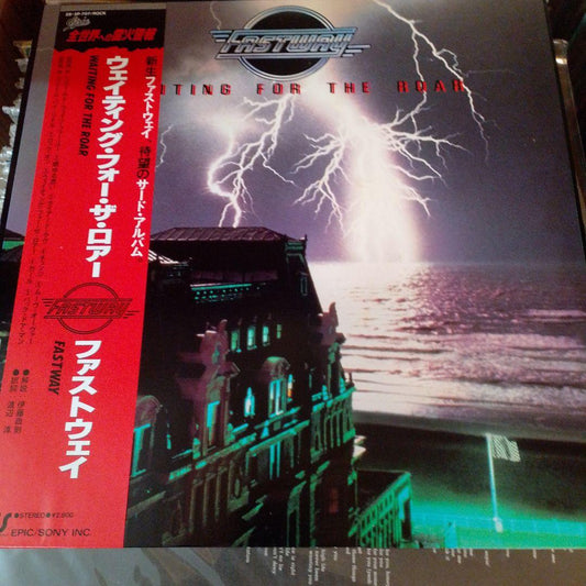 FASTWAY Waiting For The Roar LP 1986 Japan Pressing Vinyl Record with Obi