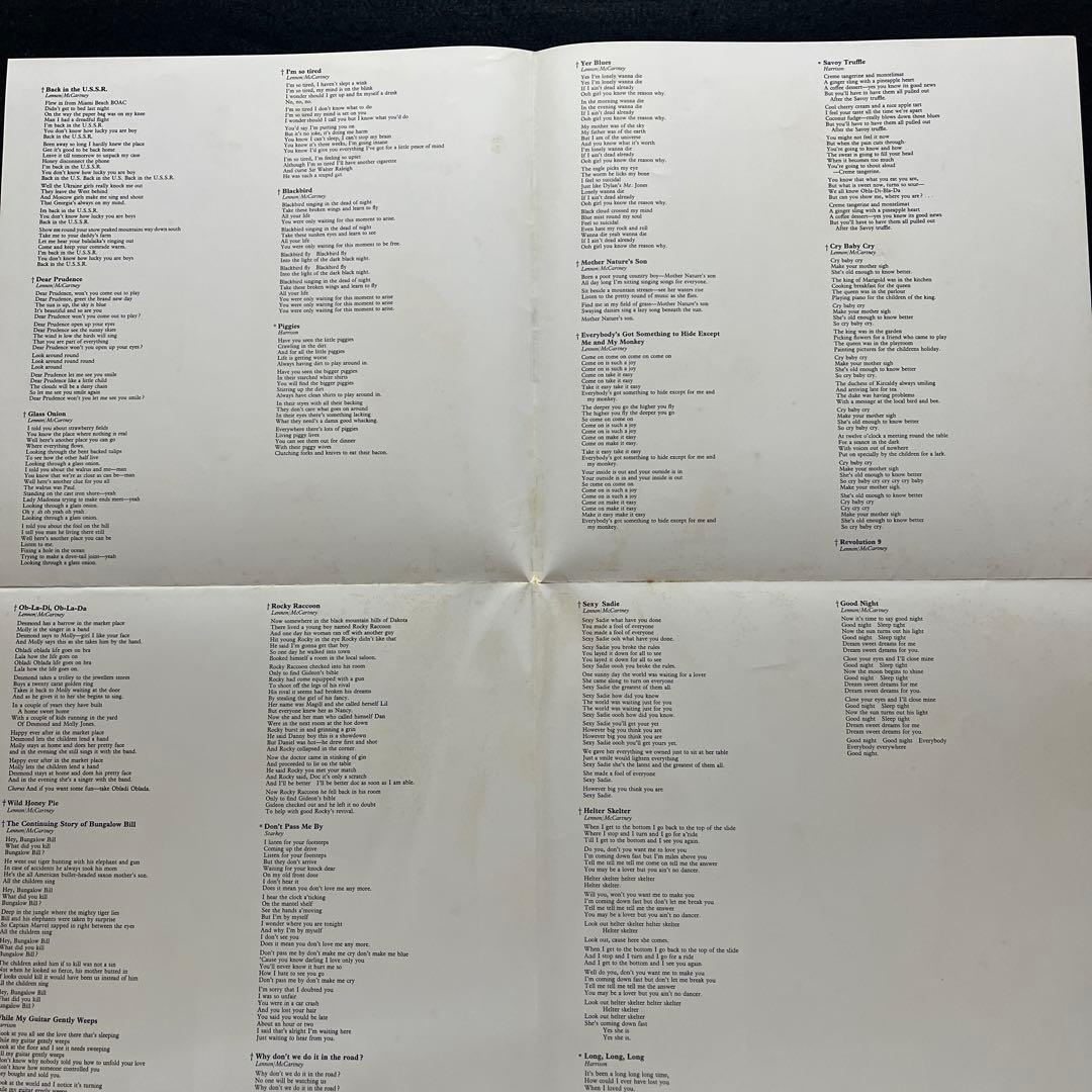 The Beatles White Album Japan 2LP AP-8570-71 Forever Obi Poster Portraits VG+