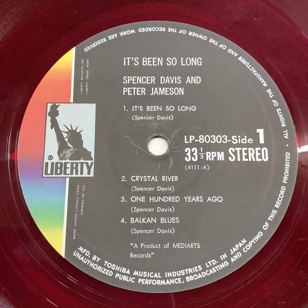 Spencer Davis & Peter Jameson - It's Been So Long LP Vinyl Japan Pressing