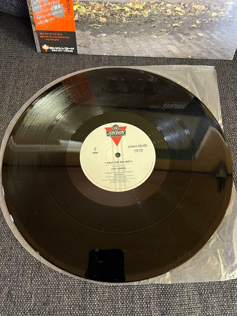 RUN D.M.C. Walk This Way 12" Single Japan w/ Obi My Adidas Hip Hop Classic 1986