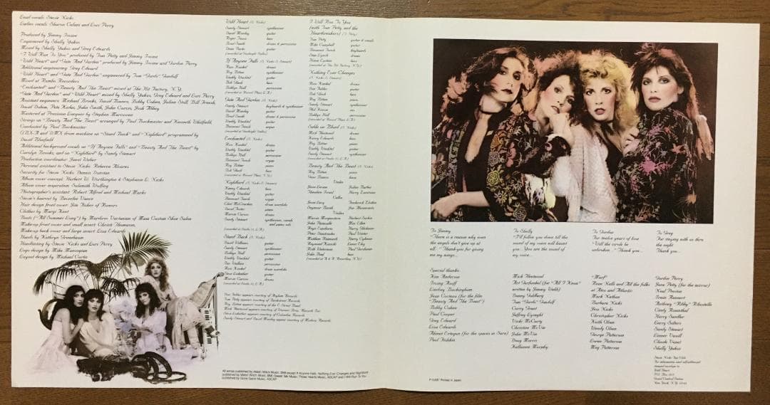 Stevie Nicks - The Wild Heart LP Japan 1983 Original Rock Vinyl with Liner Notes