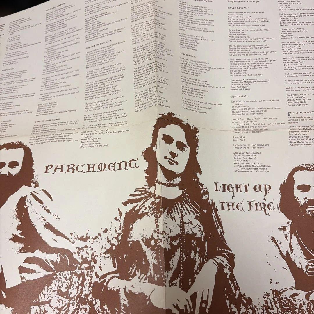 Parchment - Light Up The Fire LP UK Original Pye Records Folk Rock Vinyl