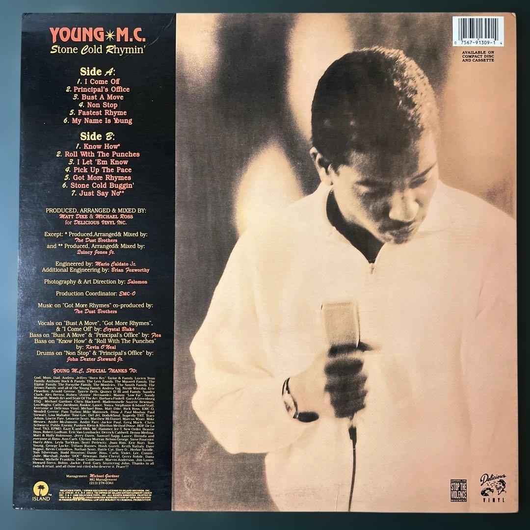 Young M.C. Stone Cold Rhymin' Vinyl LP 1989 US Pressing Hip Hop Classic