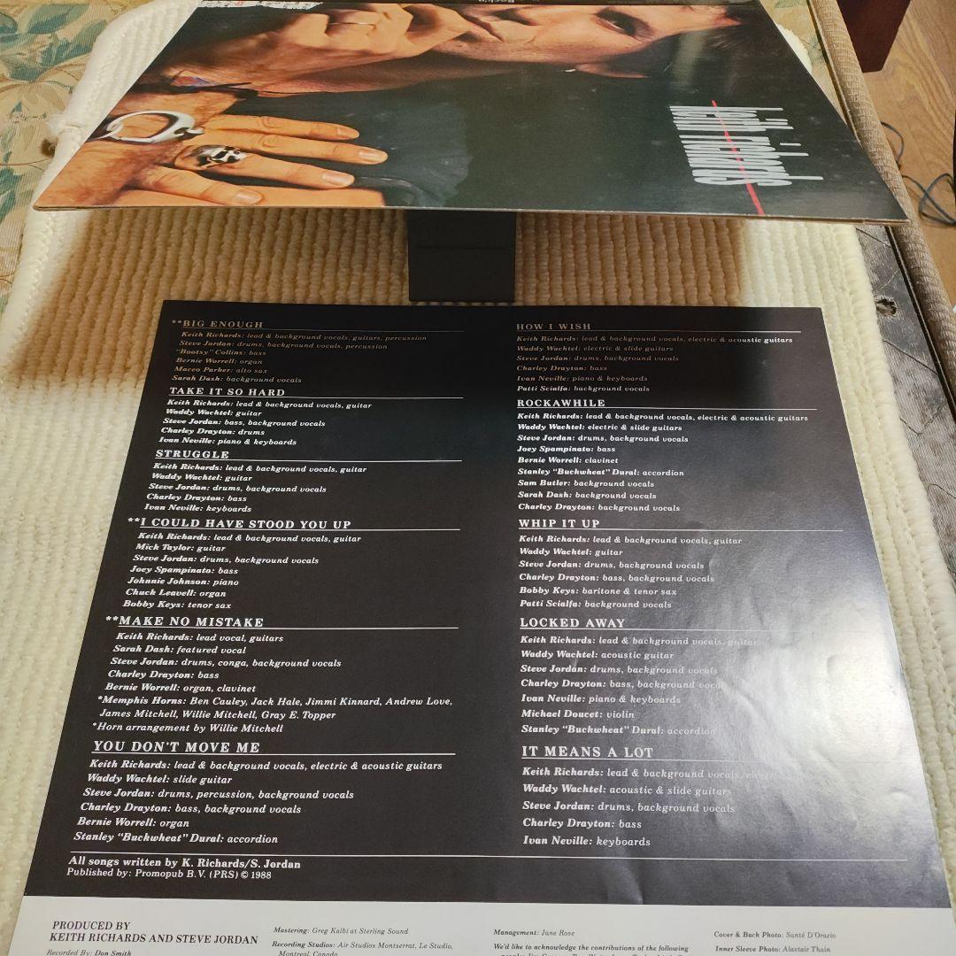 Keith Richards Talk Is Cheap Vinyl LP 1988 Japan First Pressing VJL-28056 w/Obi