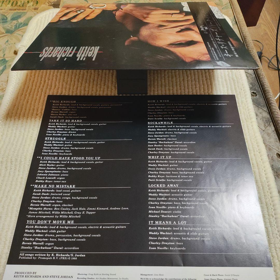 Keith Richards Talk Is Cheap Vinyl LP 1988 Japan First Pressing VJL-28056 w/Obi