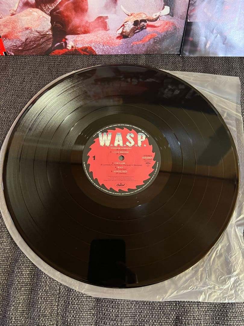 W.A.S.P. W.A.S.P. LP 1984 Japan Original Obi Heavy Metal Blackie Lawless Vinyl