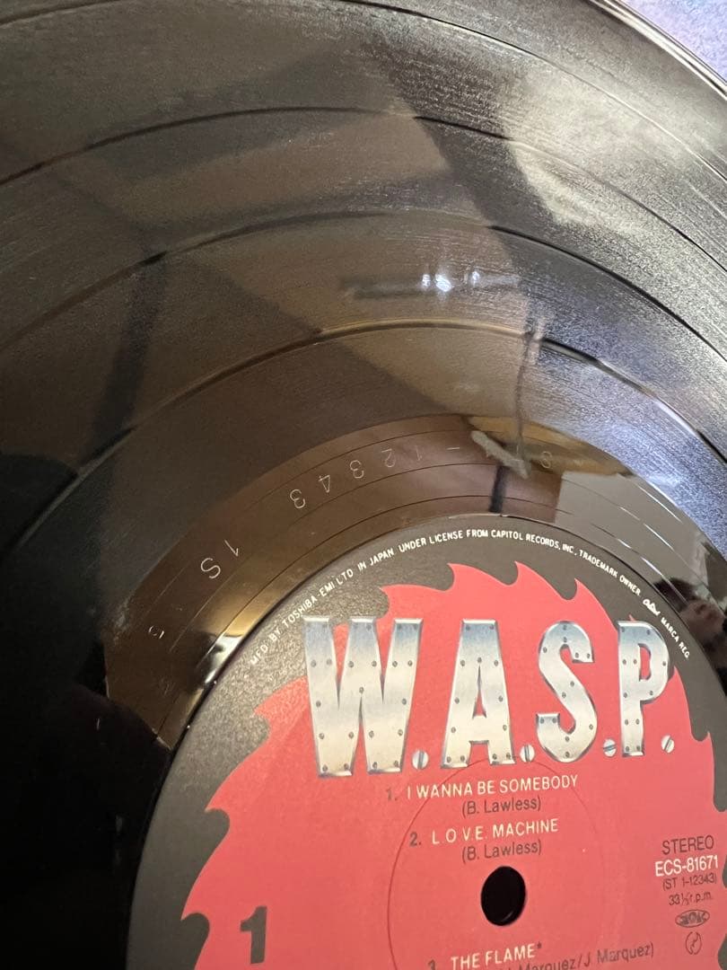 W.A.S.P. W.A.S.P. LP 1984 Japan Original Obi Heavy Metal Blackie Lawless Vinyl