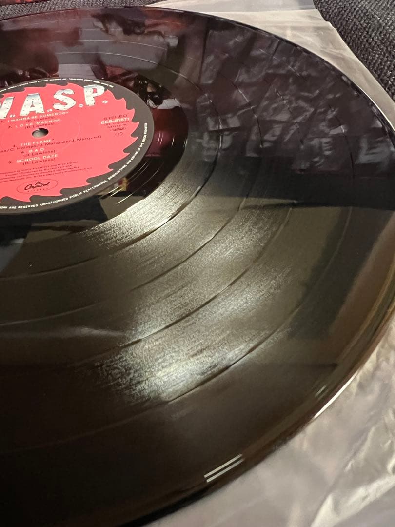 W.A.S.P. W.A.S.P. LP 1984 Japan Original Obi Heavy Metal Blackie Lawless Vinyl