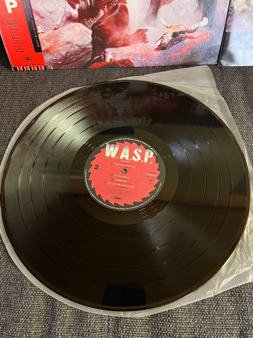 W.A.S.P. W.A.S.P. LP 1984 Japan Original Obi Heavy Metal Blackie Lawless Vinyl