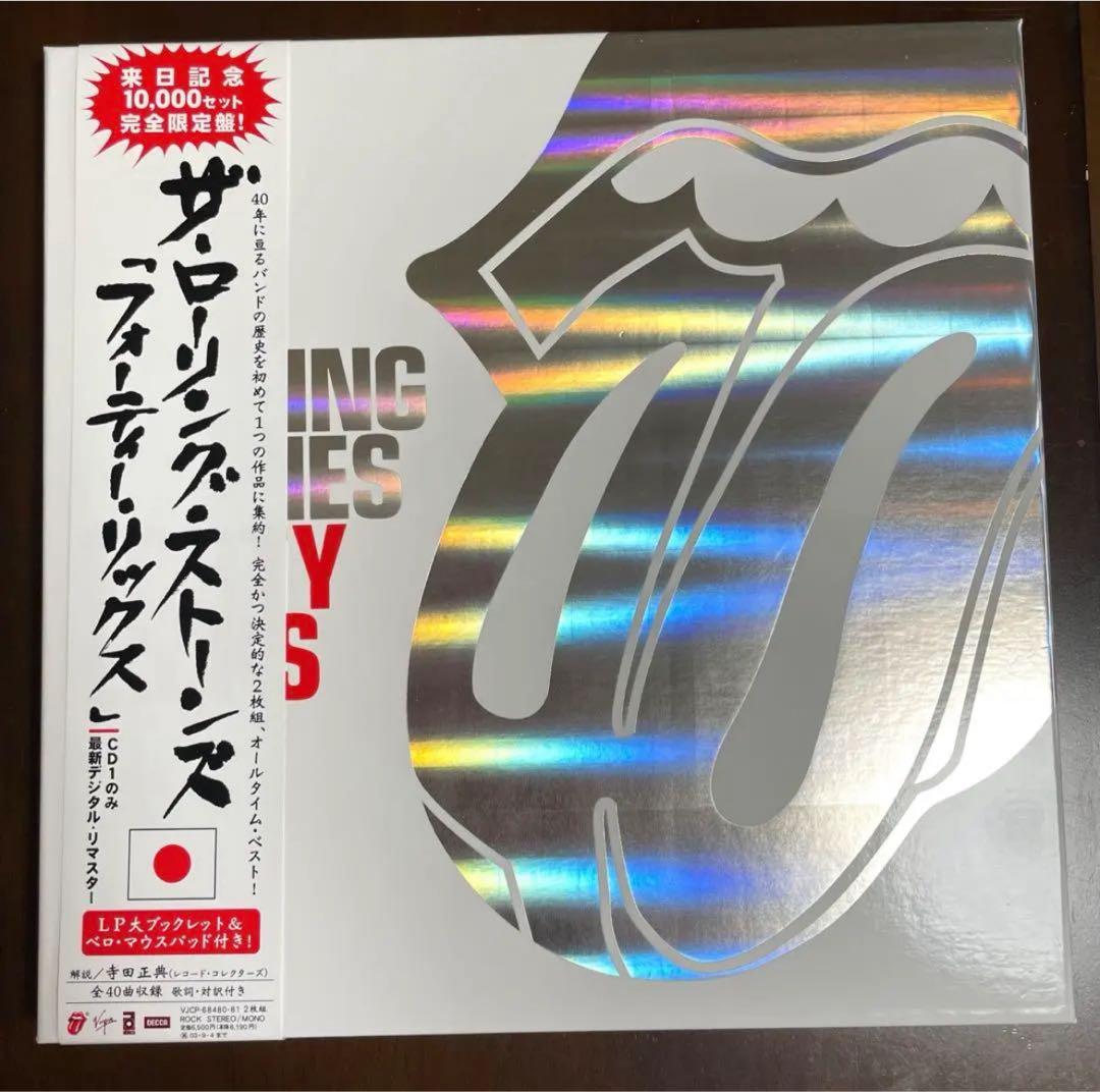 The Rolling Stones Forty Licks 2CD Japan Press Ltd Ed with OBI & Mousepad