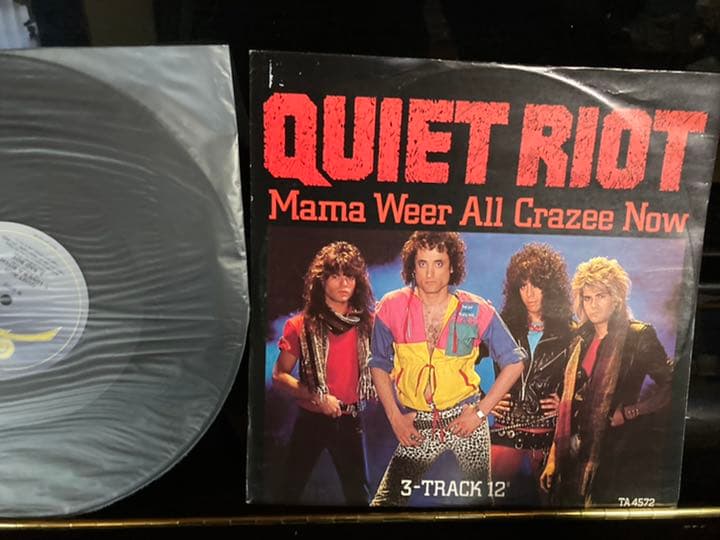 Quiet Riot - Mama Weer All Crazee Now - UK 12" Vinyl Single Epic TA 4572