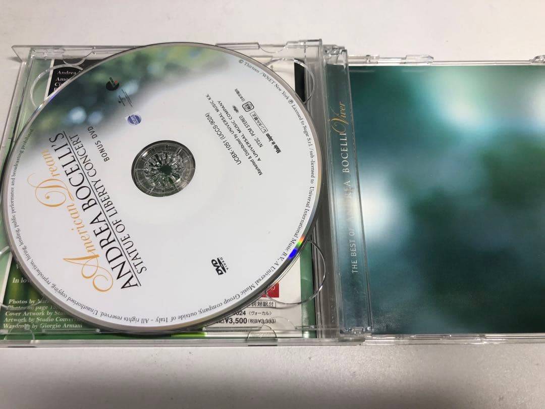 Andrea Bocelli Vivere The Best Of CD+DVD Limited Edition Japan Press with OBI