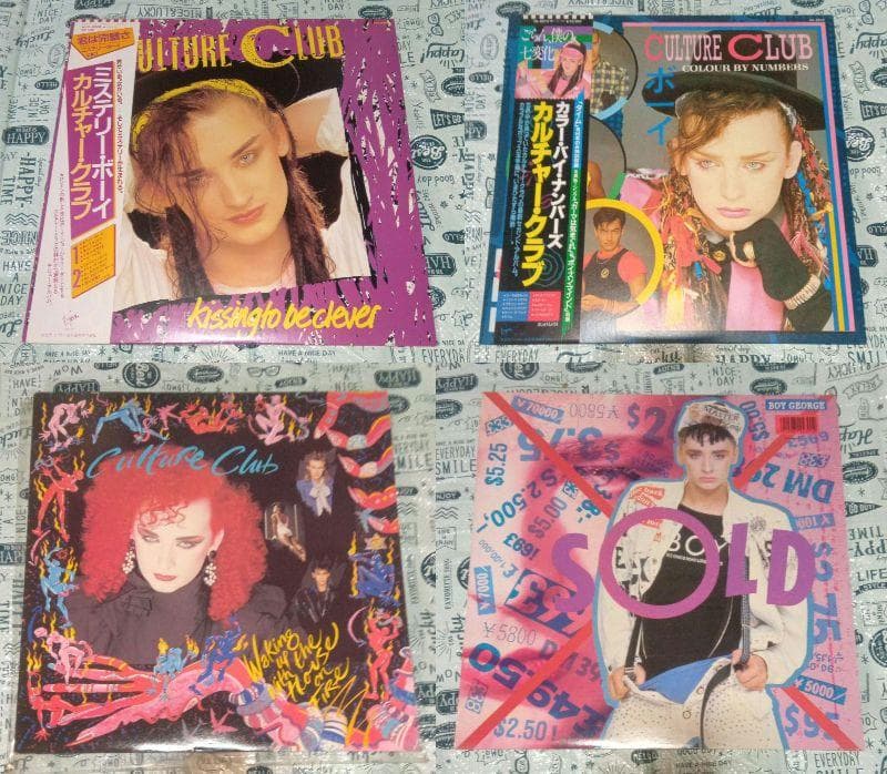 Culture Club & Boy George 4 LP Lot Japan & UK Pressings Original Vinyl Records