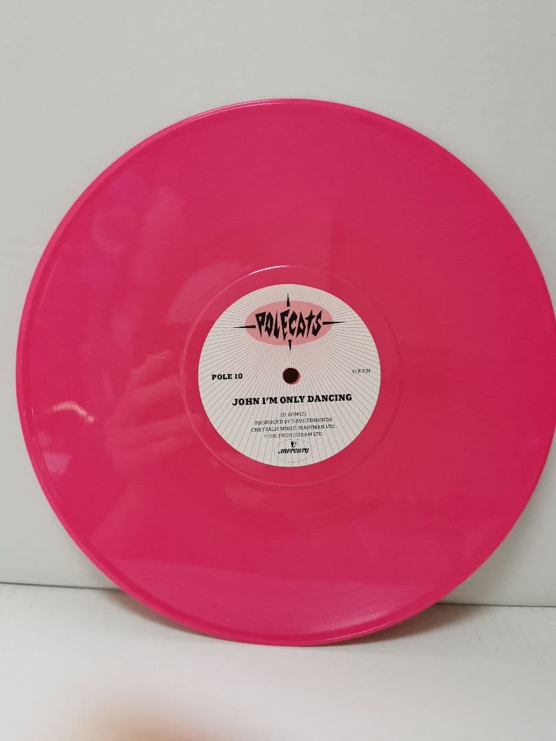 The Polecats - John I'm Only Dancing - Rare 10" Pink Vinyl EP (POLE 10) UK 1981