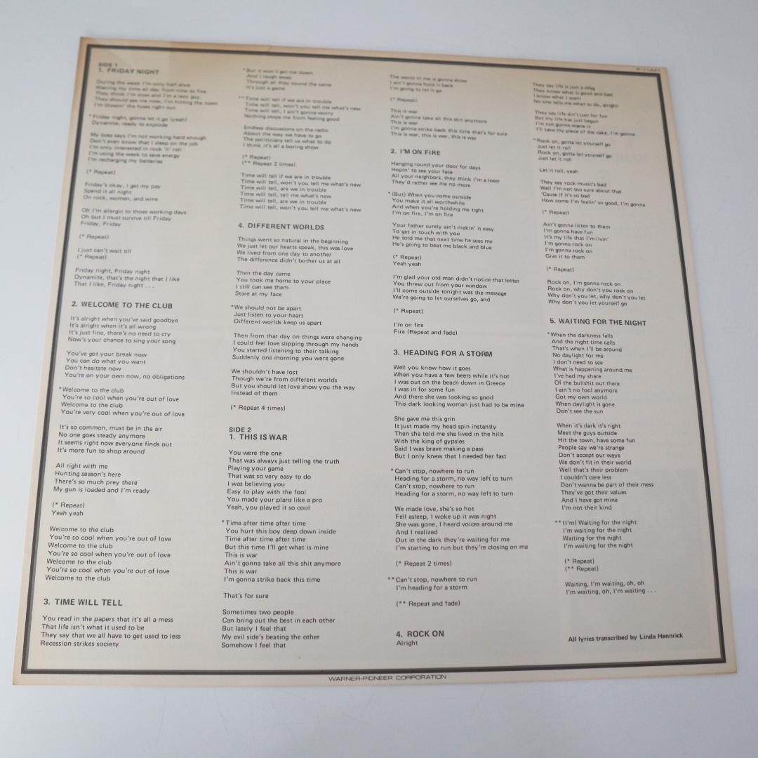 Vandenberg - Heading For A Storm LP, 1983 Japan Original, With Obi, Hard Rock