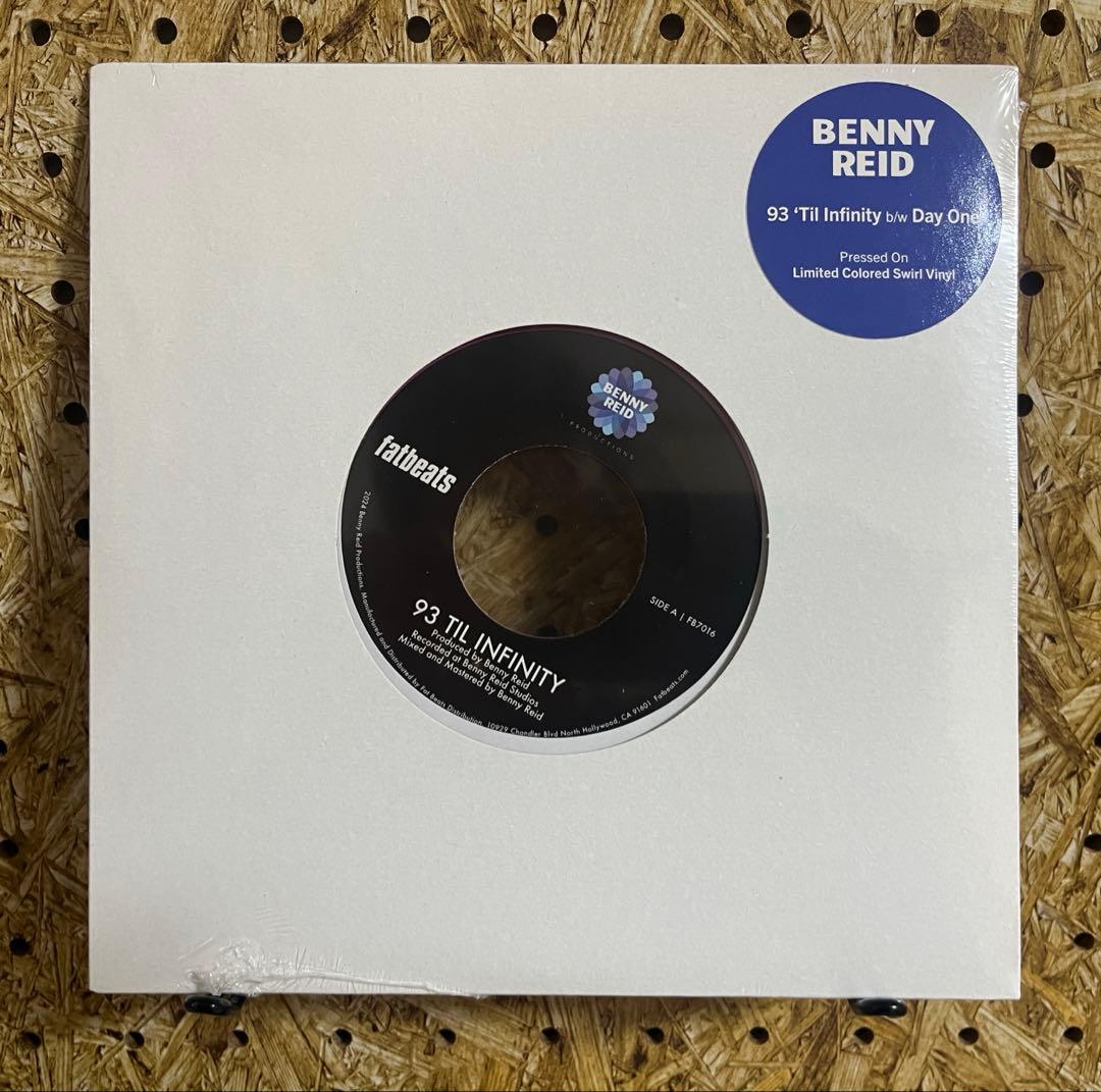Benny Reid - 93 'Til Infinity / Day One - 7" Vinyl Record, Limited Color Swirl
