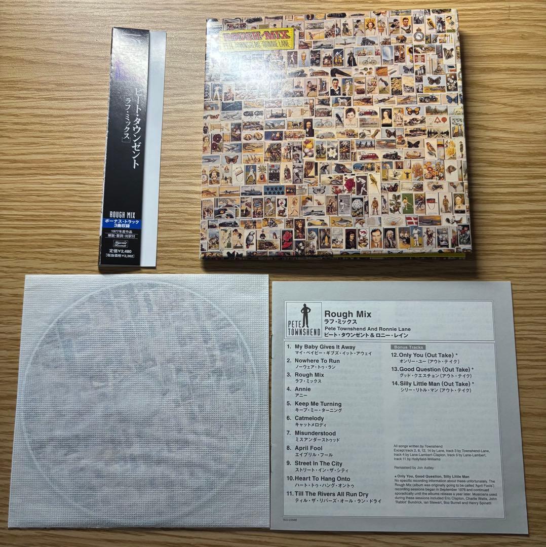 Rough Mix Pete Townshend & Ronnie Lane CD Paper Sleeve Used 80s Rock | Japansoundstore