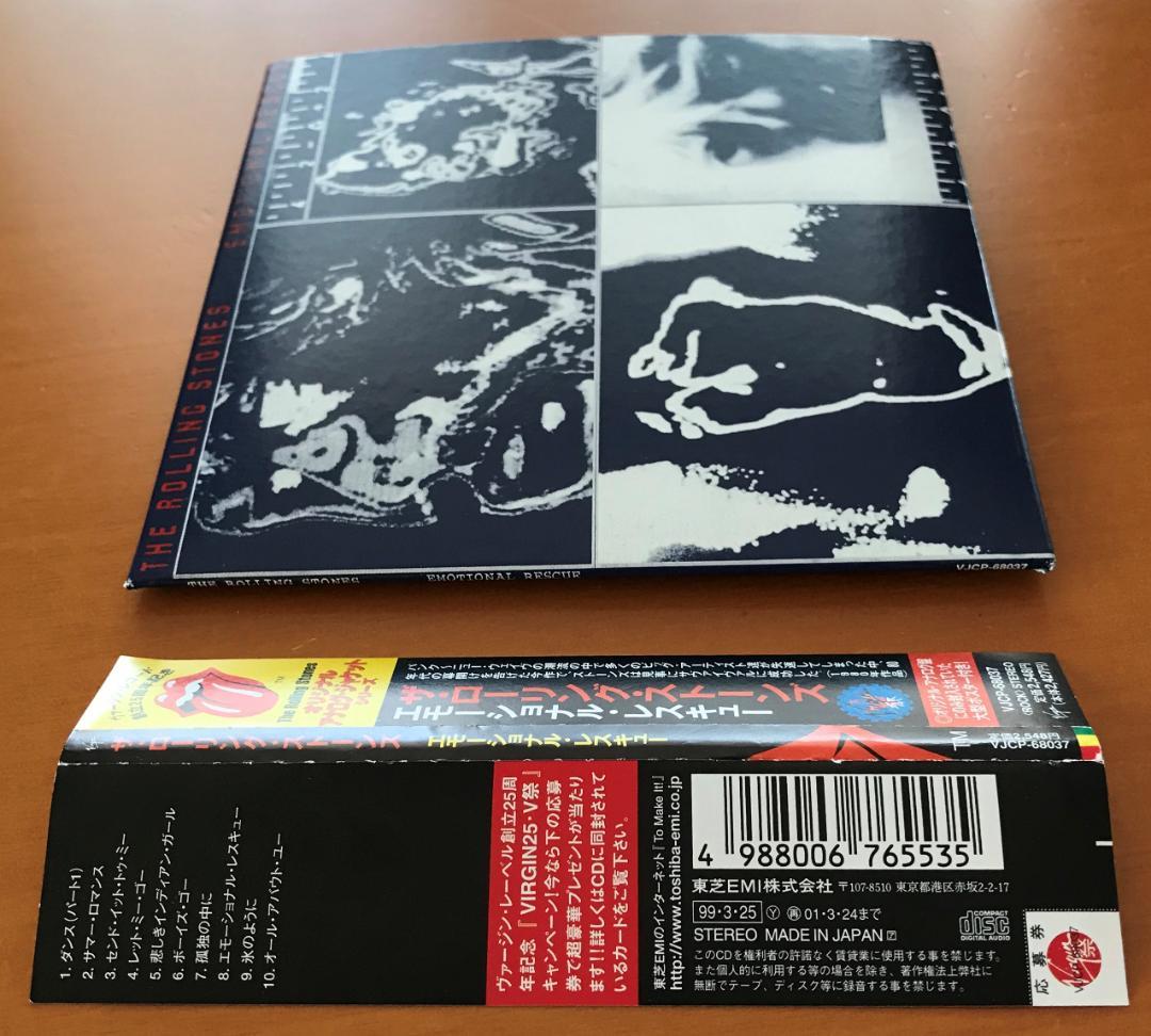 The Rolling Stones Emotional Rescue CD Japan Press Mini LP with OBI 1999 Reissue