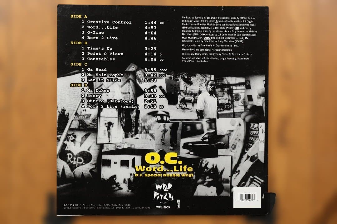 O.C. - Word...Life 2xLP Vinyl Record 1994 Wild Pitch Hip Hop Classic