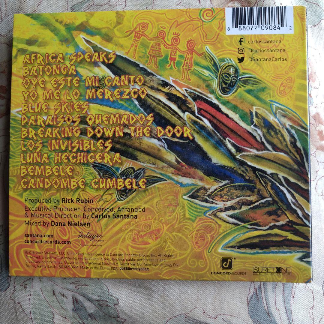 Santana Africa Speaks CD, 2019, Near Mint, World Music, Rock, Latin, Jazz | Japansoundstore
