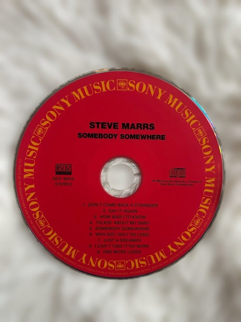 STEVE MARRS Somebody Somewhere Blu-spec CD2 Japan Mini LP Papersleeve AOR