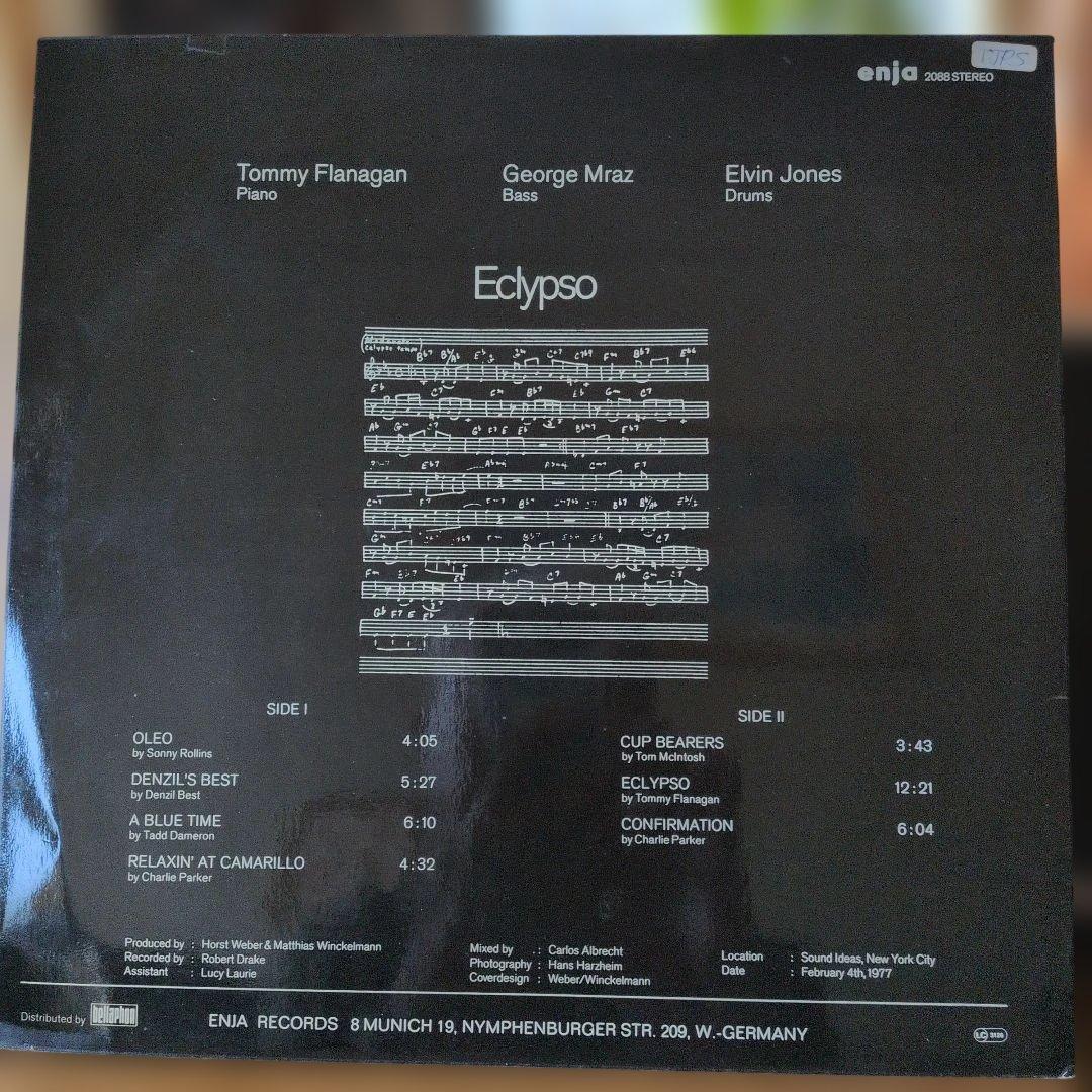 Tommy Flanagan - Eclypso LP Enja 2088 German Jazz Vinyl