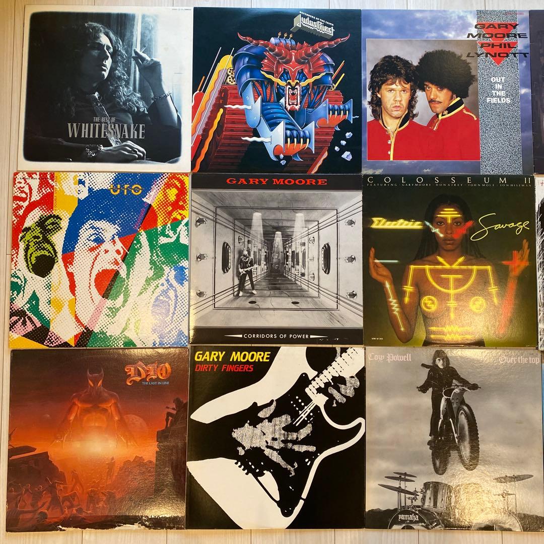 23 Hard Rock Vinyl LP Collection Whitesnake Gary Moore MSG Judas Priest Japan