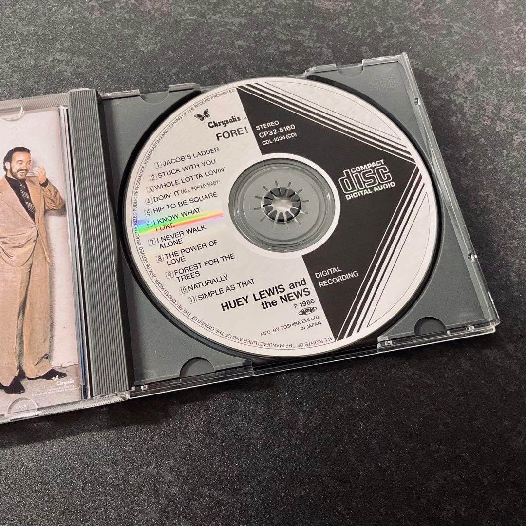 Huey Lewis & The News - Fore! Japan Press CD 1986 Toshiba EMI CP32-5160