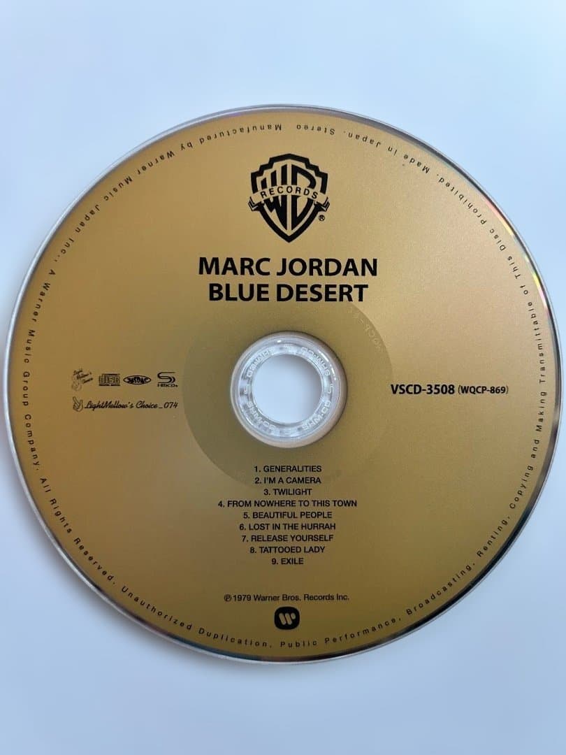 Marc Jordan Blue Desert 1979 CD SHM-CD Paper Jacket Near Mint AOR Japan Import | Japansoundstore