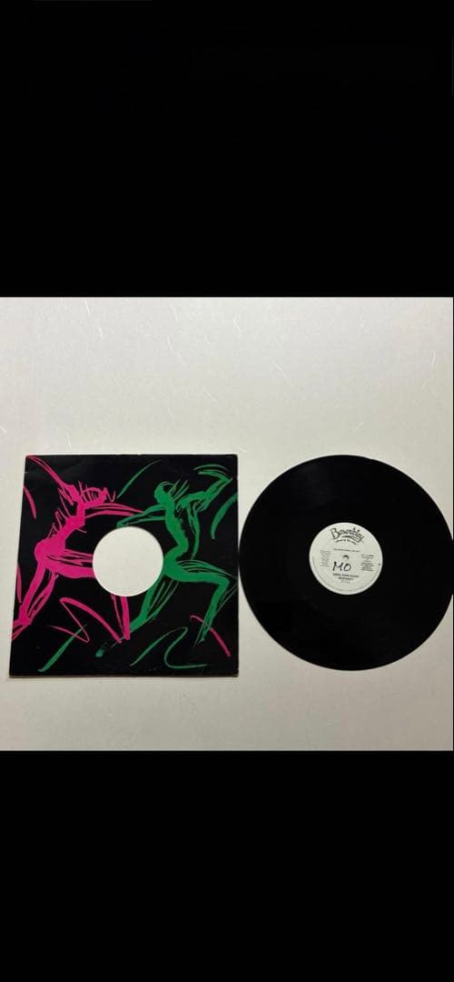 M.O. Vinyl Record Pink Green Abstract Dance Jacket Excellent Condition | Japansoundstore