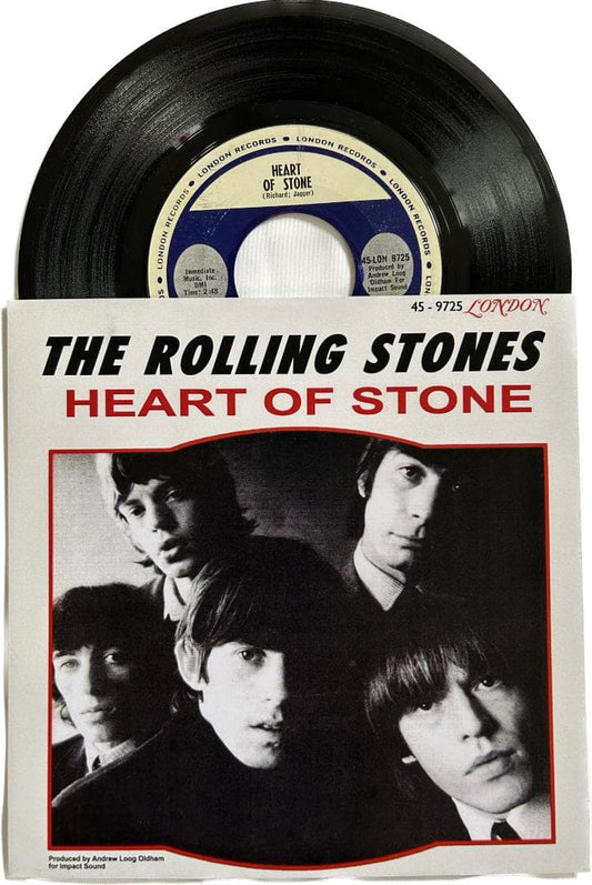The Rolling Stones Heart Of Stone 7" Single USA London Records Purple Label