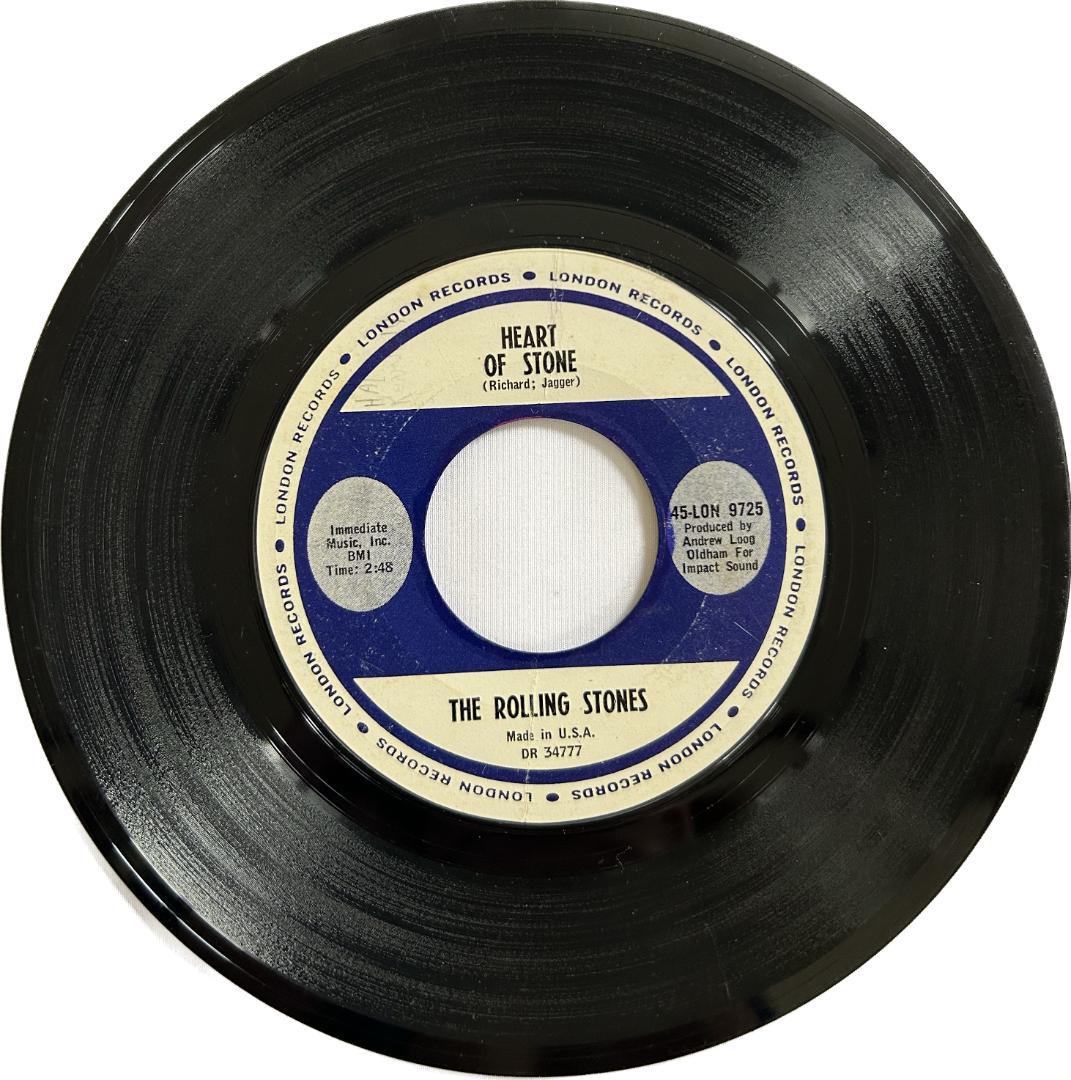 The Rolling Stones Heart Of Stone 7" Single USA London Records Purple Label