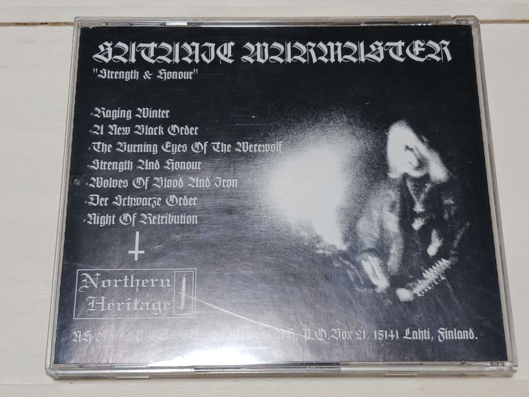 Satanic Warmaster Strength & Honour CD Original 2001 Limited Edition 1000