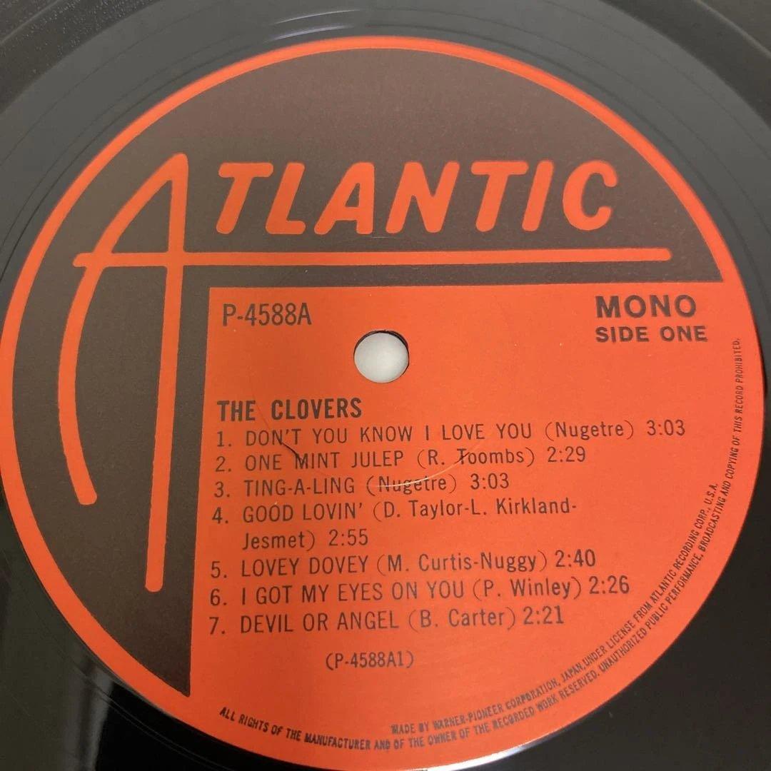 The Clovers - Lovers LP Vinyl Japan Atlantic R&B Forever 1500 Series P-4588A