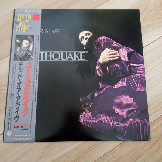 Dead or Alive Earthquake Japanese LP Vinyl Record with Obi Near Mint Condition | Japansoundstore