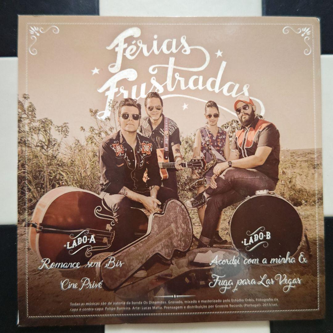 Os Dinamites - Férias Frustradas 7" Red Vinyl EP Neo-Rockabilly Brazil 2013