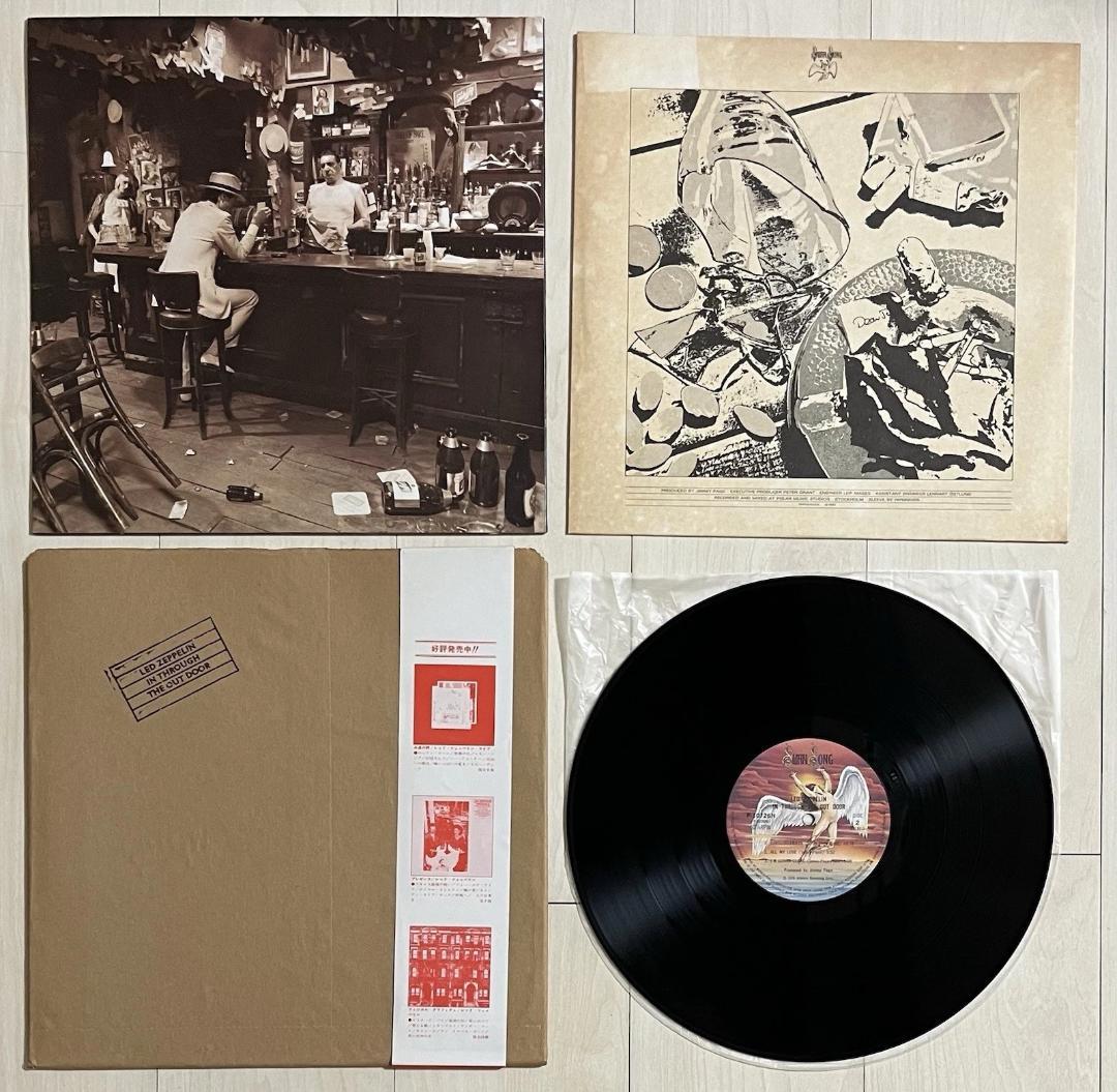 Led Zeppelin In Through The Out Door Japan LP Vinyl Record w/ OBI & Inserts