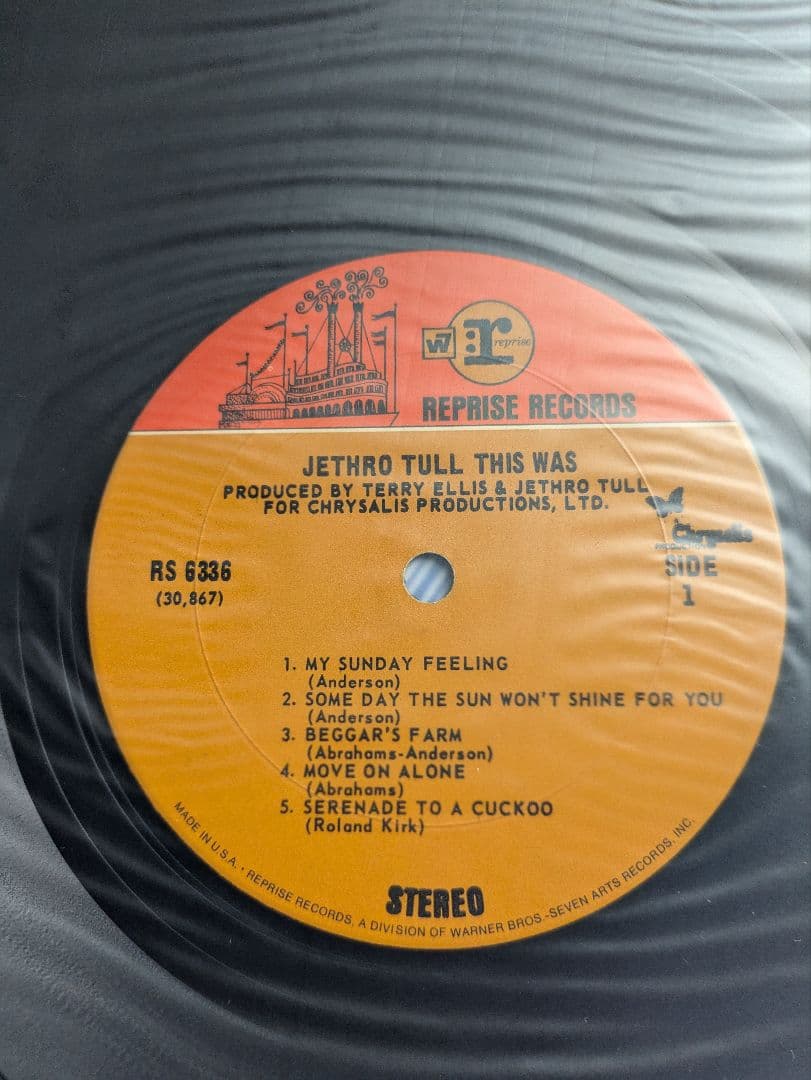 Jethro Tull This Was Vinyl LP US Original Reprise RS 6336 Progressive Rock